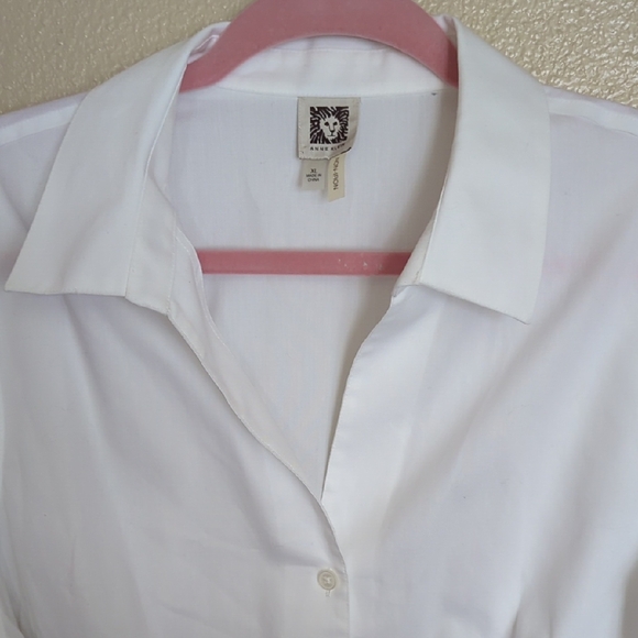Anne Klein Classic White Button-Down Shirt - Picture 8 of 8